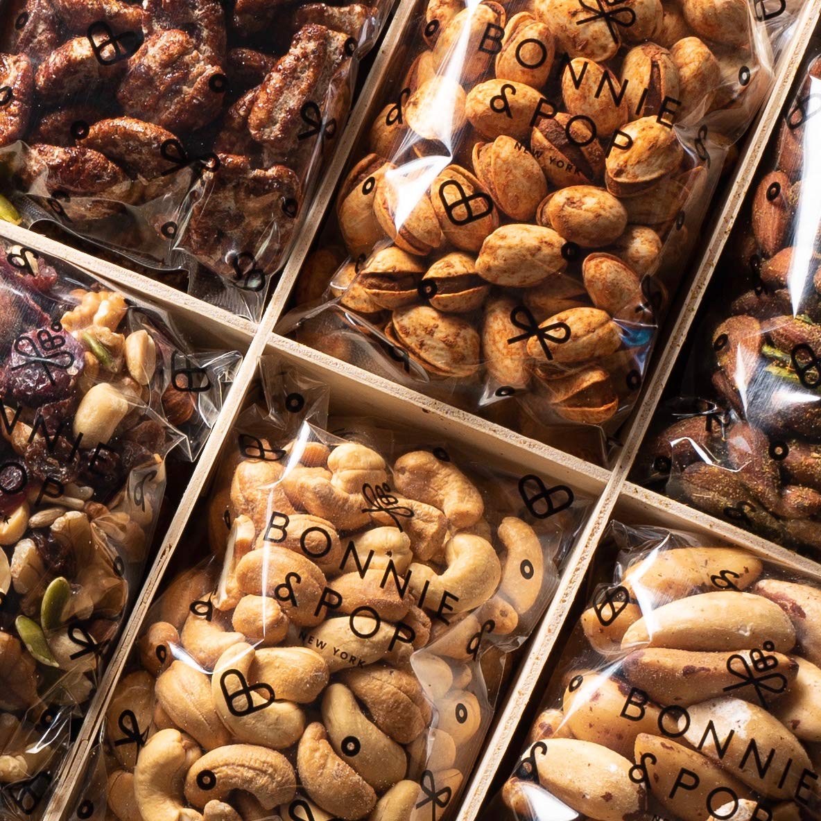 Bonnie and Pop butter toasted peanuts highlight crisp texture and rich flavor.