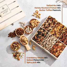 Bonnie & Pop bonnie-pop-salted-nut-mix: colorful assortment perfect for gatherings.