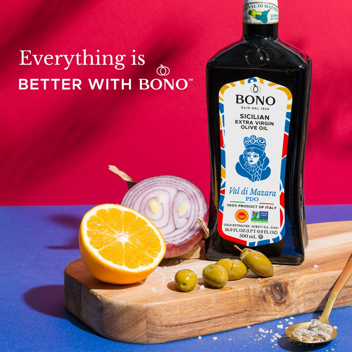 Bono olive oil for dipping bread with a smooth peppery kick