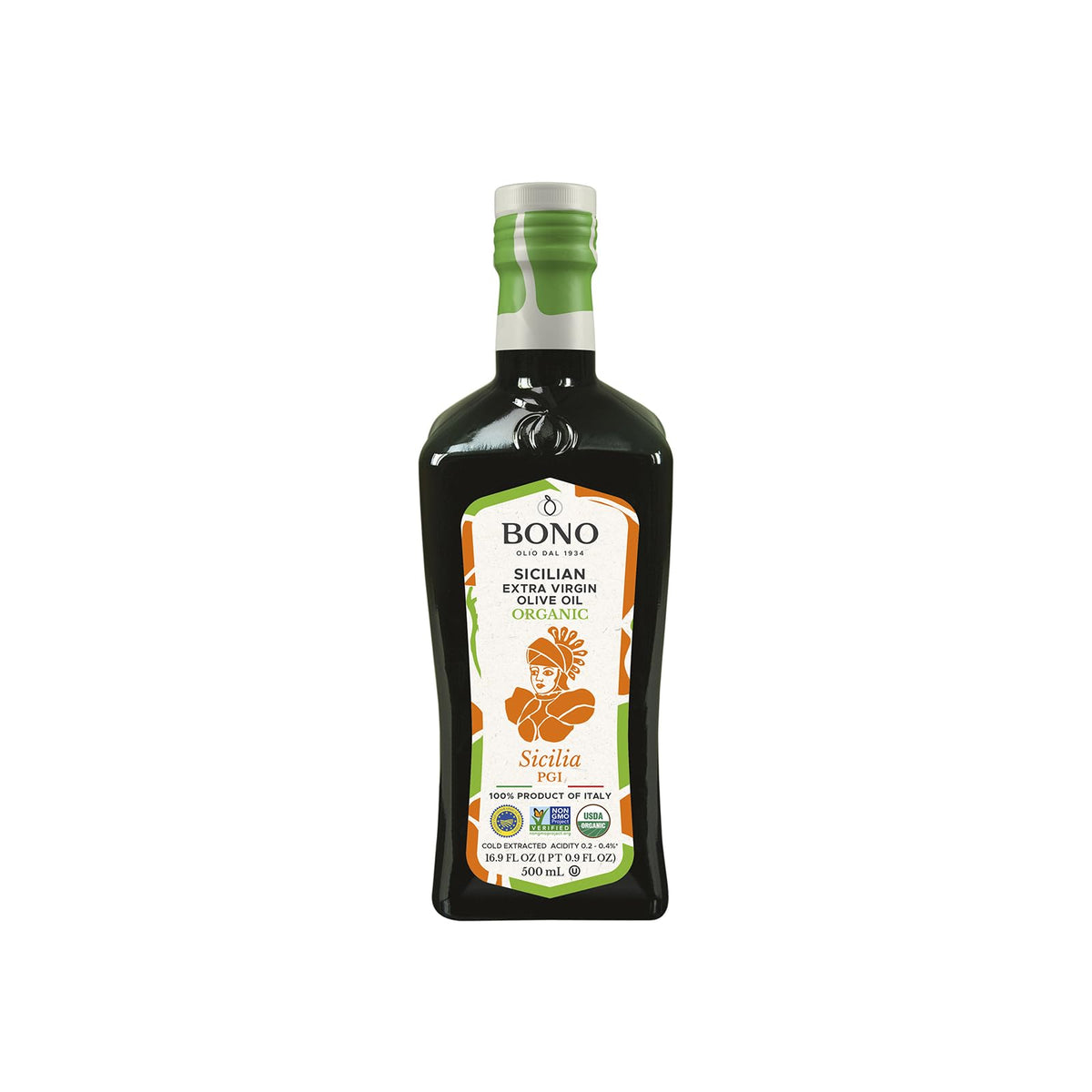 Bono Sicilian Organic EVOO pour demonstrates smooth pour for marinades.