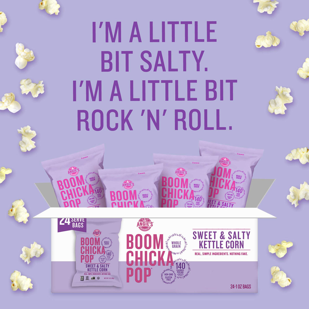 BOOMCHICKAPOP gluten-free, non-GMO snack option