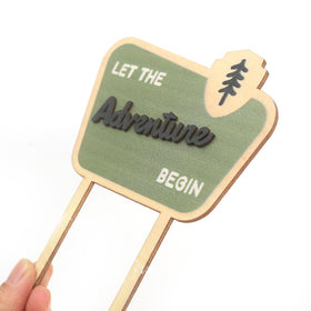 BOOMPA Photo shoot prop topper in wood for memories.