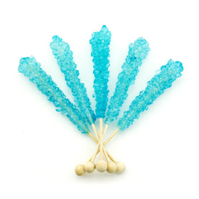 Boone's Mill Blue Blueberry rock candy stick wrapped, colorful centerpiece for candy buffets