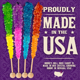 Boone's Mill Rocksicles color-crystal swirls elevates color-coordinated displays.