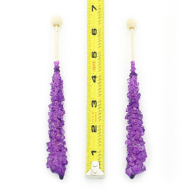 Boone's Mill wedding table decor with purple grape candy crystals