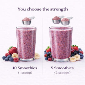 BOOST BLENDS Berry Blast baking use case suggests natural sweetness in muffins.