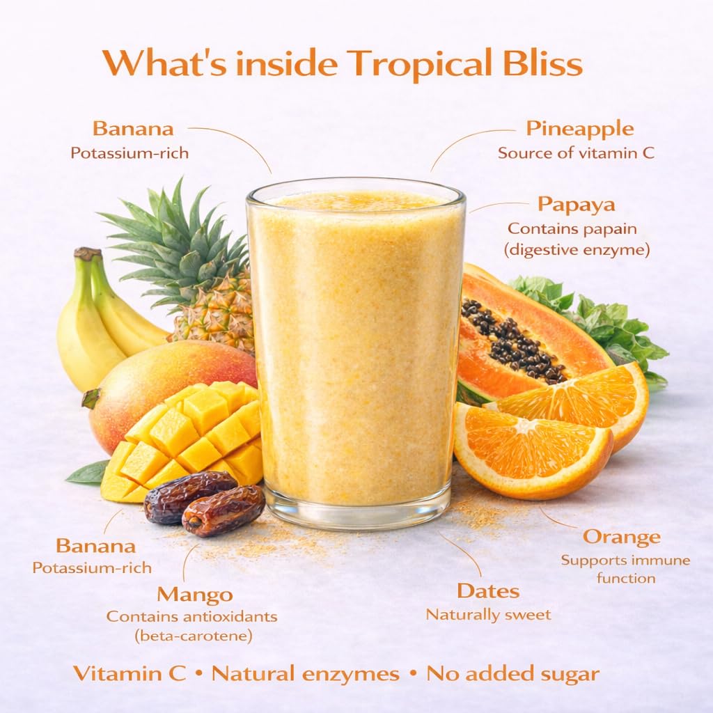 Boost Blends glass with vibrant smoothie ready to drink