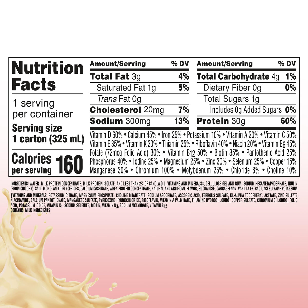 BOOST Glucose Control 30g protein per serving supports lean nourishment.