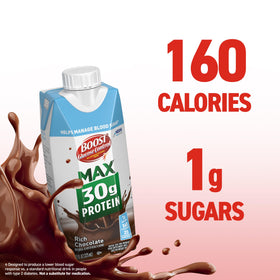 BOOST Glucose Control Max rich chocolate close-up with creamy texture