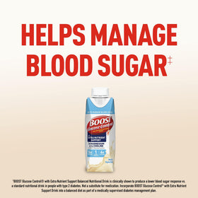 BOOST Glucose Control carton of 24 drinks for steady daily nourishment.