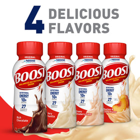 BOOST Original Vanilla ready-to-drink moment during a busy day
