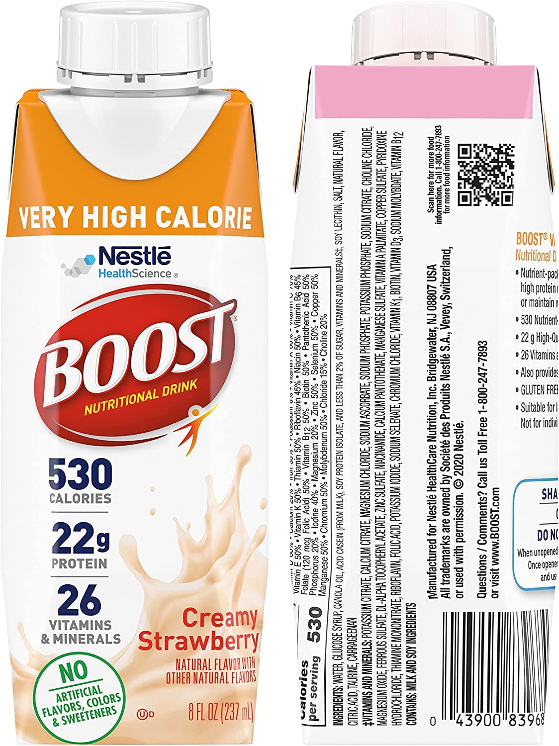 BOOST Very High Calorie Drink chocolate glass showcases smooth, satisfying sip between tasks.