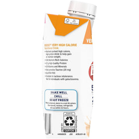 Six pack of BOOST Very High Calorie Drink ready for multi-day use