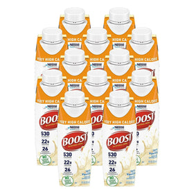 BOOST Very High Calorie nutrition bottle for energy-dense fueling
