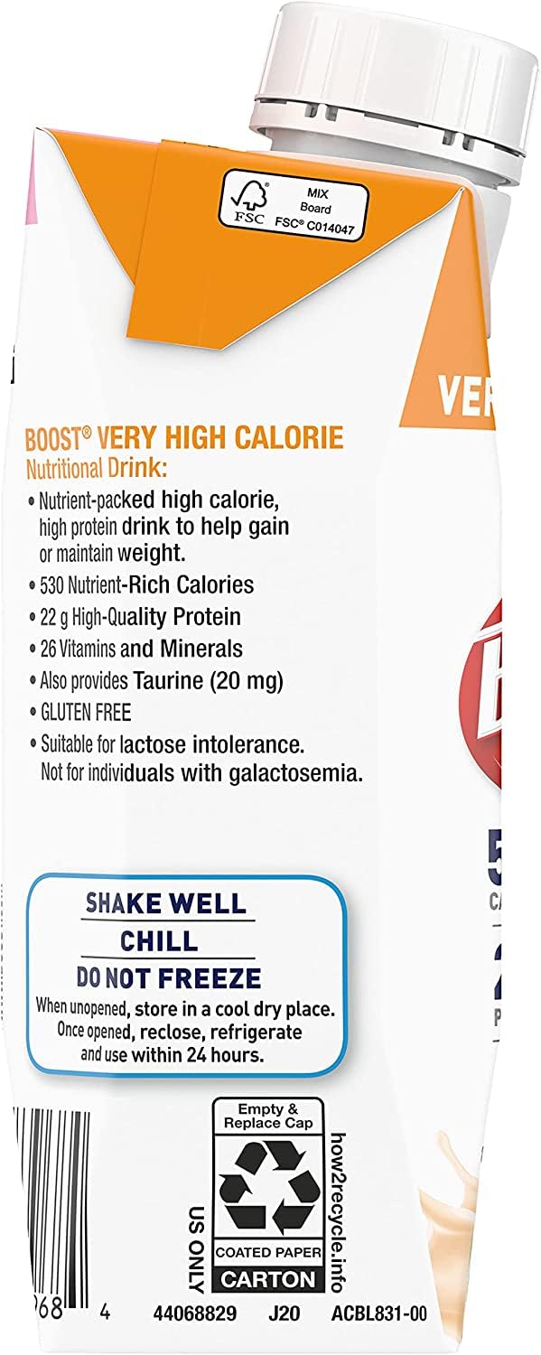 BOOST VHC Strawberry pack-of-3 emphasizes convenient multi-pack nutrition.