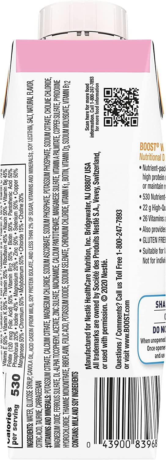 BOOST VHC Strawberry serving-ideas suggests versatile use as a snack.