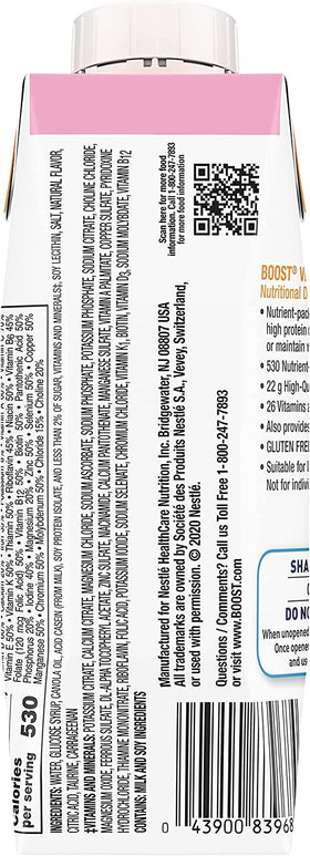 BOOST VHC Strawberry serving-ideas suggests versatile use as a snack.