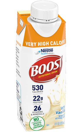 BOOST VHC Vanilla glass close-up showing creamy texture