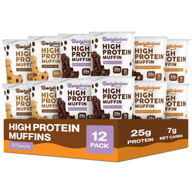 Bootylicious 25g protein muffin pack for on-the-go breakfasts with balanced macros