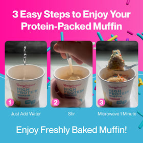 Bootylicious low-carb muffin microwave-ready image shows quick, satisfying snack