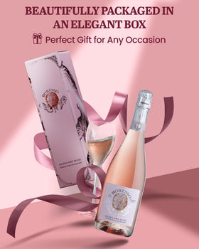 Boresso Chilled bottle on ice, ready for a sophisticated alcohol-free celebration