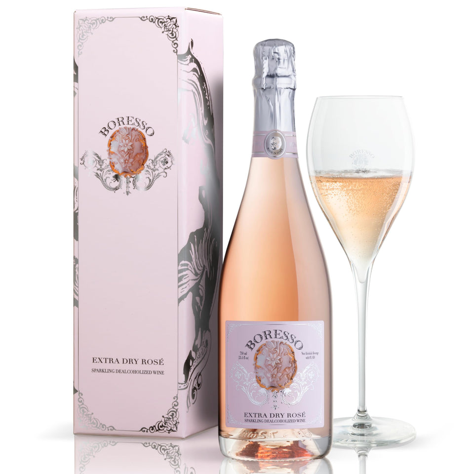 Boresso Extra Dry bottle on display, ideal for celebrations and gifting
