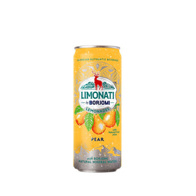 Borjomi Limonati pear lemonade bottle, refreshing hydration with natural minerals.