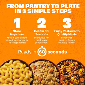 Born Simple microwavable entree pack for easy heat-and-eat dinners.