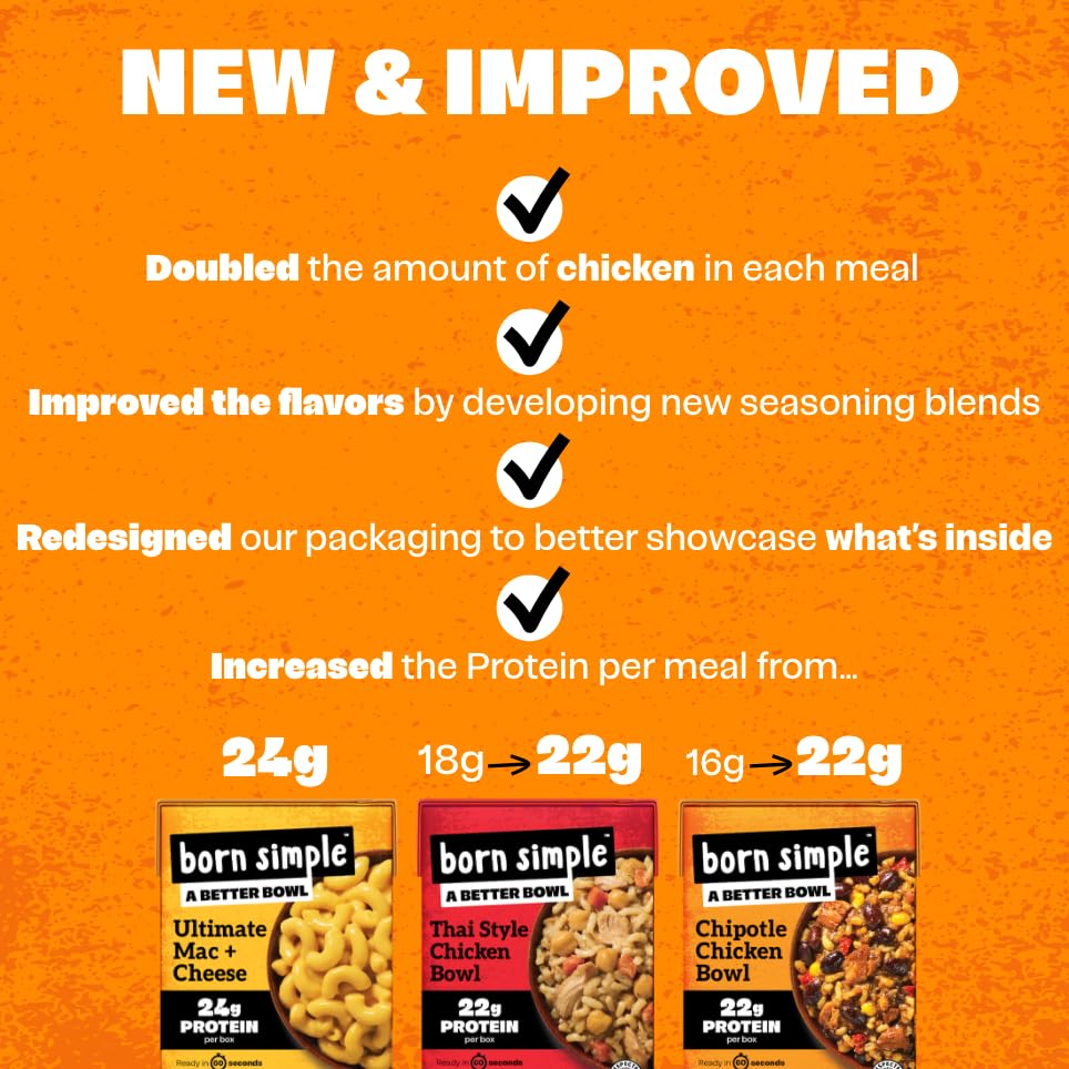 Born Simple three-meals pack front view for simple weeknight planning.