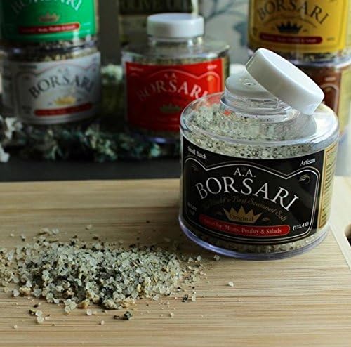 BORSARI seasoning sprinkled over a roasted vegetable dish