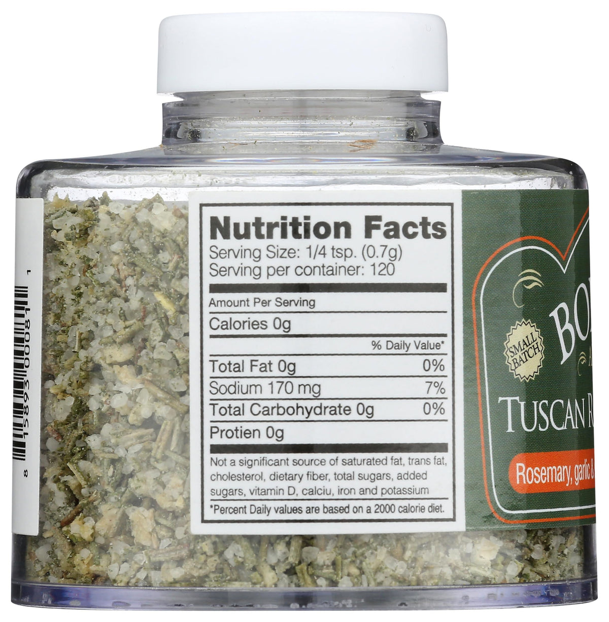Borsari herb blend closeup highlighting rosemary and sage aromas