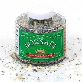 Borsari Savory Salt close-up shows garlic, basil, rosemary aroma for cooking