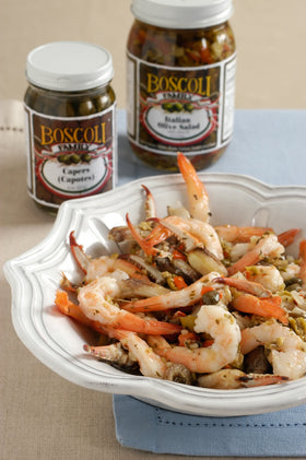 Boscoli Family Olive Salad sandwich-ready, tangy olive mix elevates everyday lunches