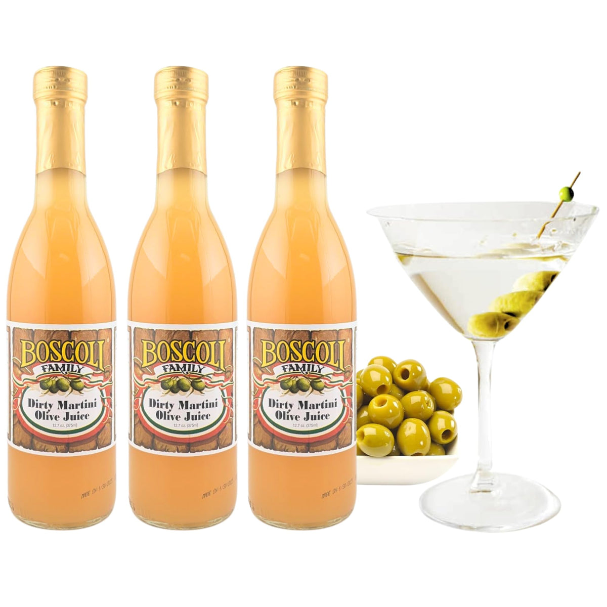 Boscoli 3-pack packaging on kitchen shelf for gatherings.