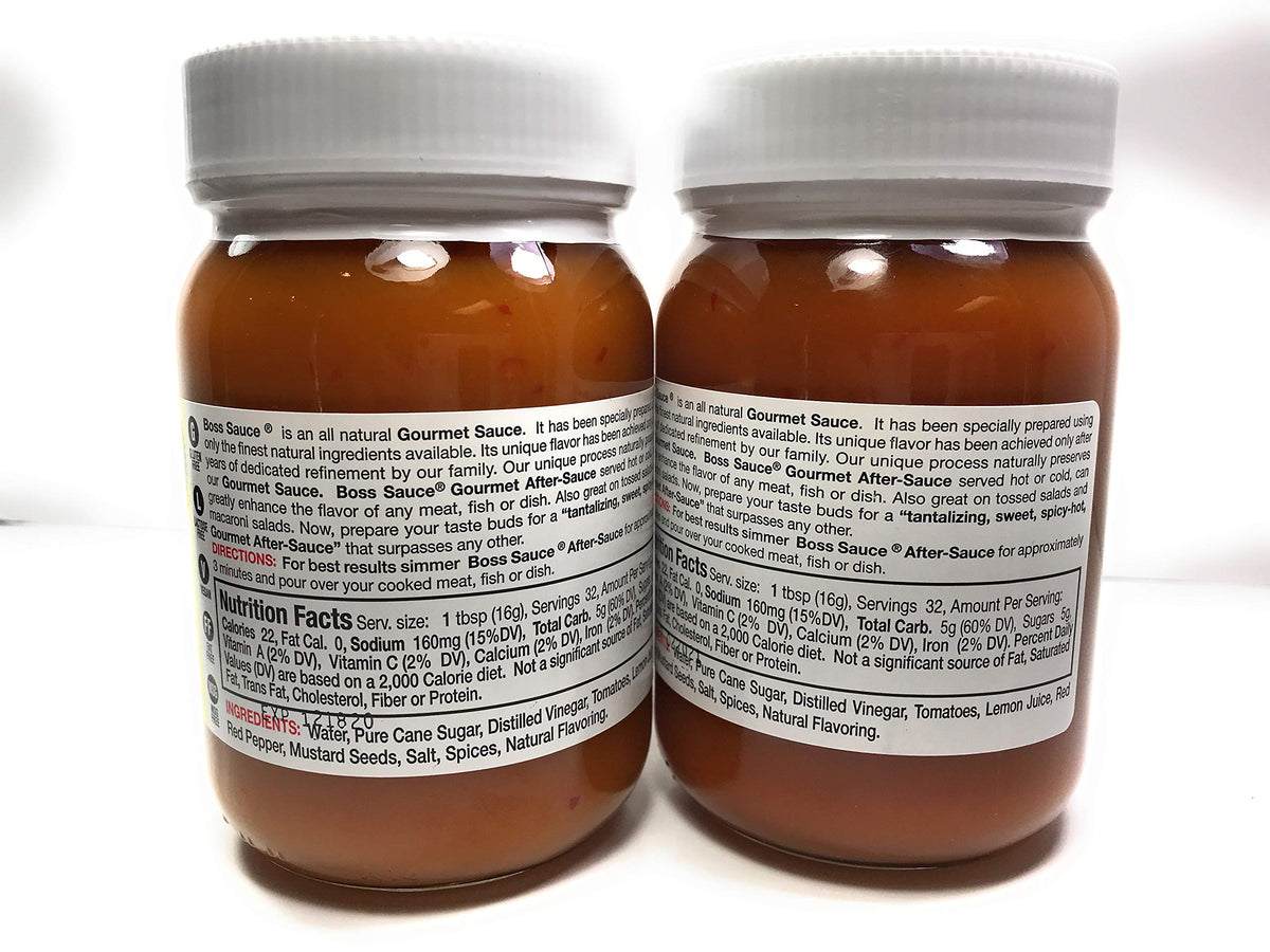 Boss Sauce Mild After-Sauce 2-pack ready for wings and salads