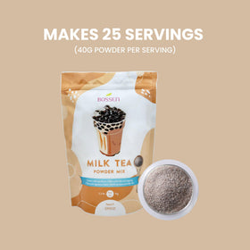 Bossen 3-in-1 milk tea mix powder for quick, cafe-style drinks.