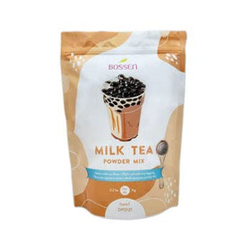 Bossen bubble tea powder pouch showing 2.2 lb size for home use and convenience.
