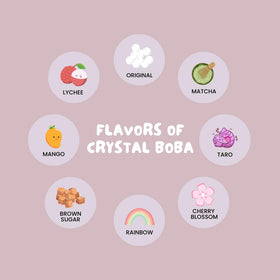 Bossen Crystal Boba flavor varieties for customizable bubble tea