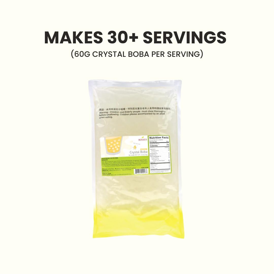 Bossen Crystal Boba toppings add texture to desserts