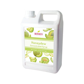 Bossen Honeydew Syrup bottle with label, premium flavor for drinks