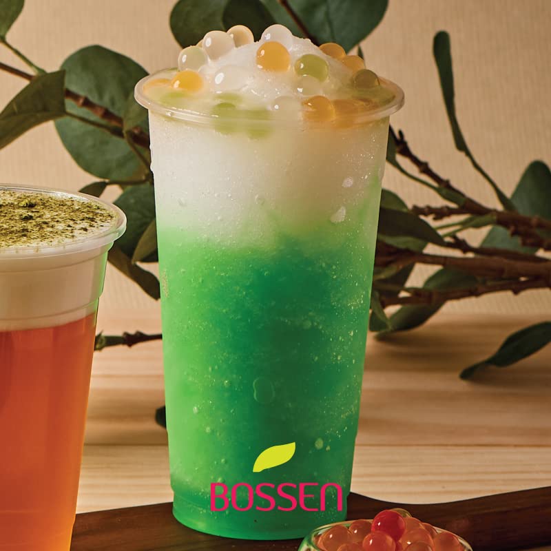 Family table drinks featuring Bossen Honeydew Syrup