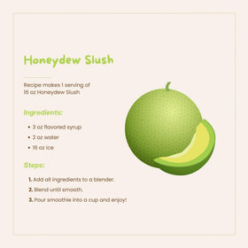 Smoothie being blended with Bossen Honeydew Syrup for fruity twist