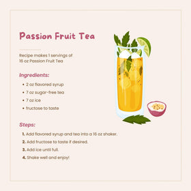 Bossen Passion Fruit Syrup added to lemonade highlights refreshing citrus notes.