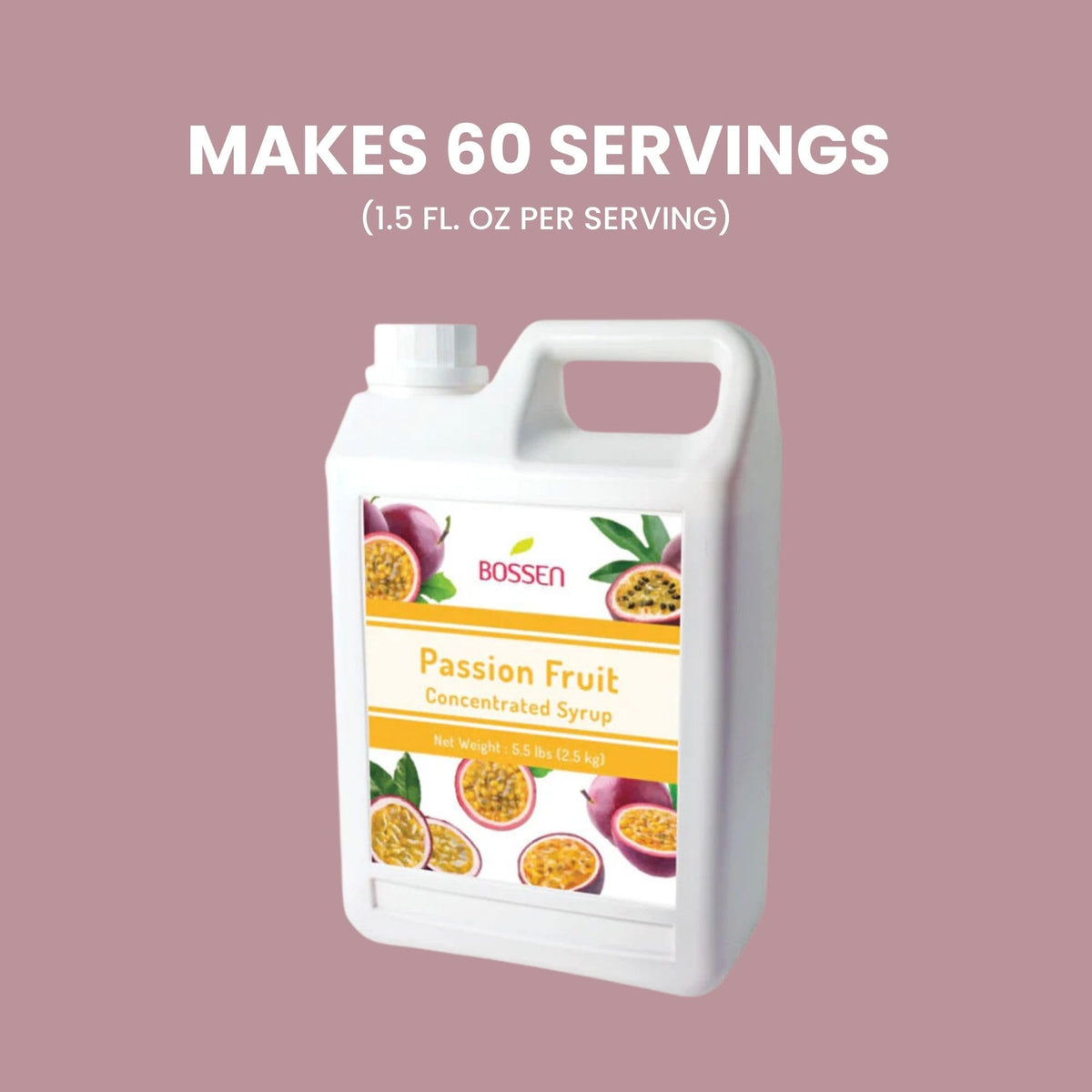Bossen Passion Fruit Syrup blended into a smoothie reveals tropical brightness.