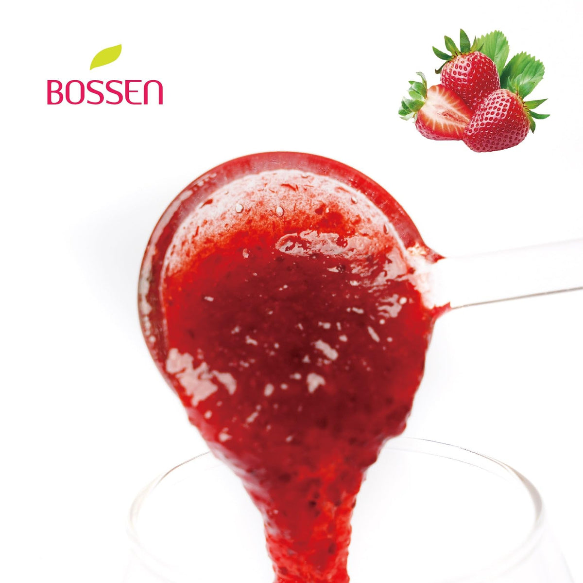 Bossen Strawberry Syrup in bubble tea setup for flavor boost