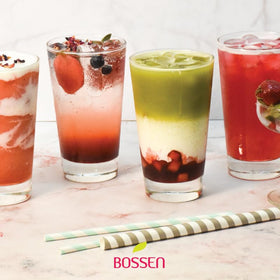 Bossen Strawberry Syrup bulk jar showcasing value for parties