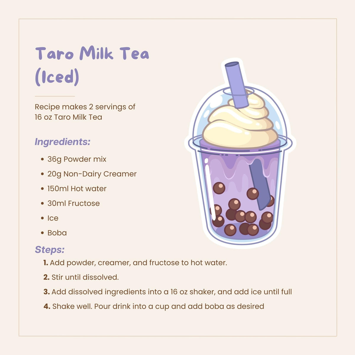 Bossen Taro Grade A baking and smoothie uses versatile and cost-effective