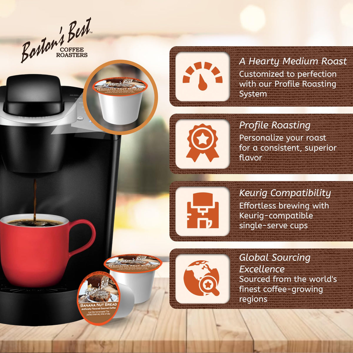 Boston’s Best beans sourced from diverse regions for a globally inspired cup