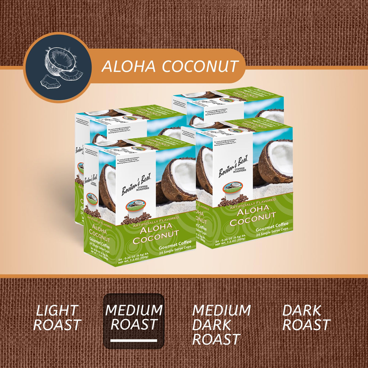 Bostons Best Keurig-compatible coffee cups, quick brews at home or office.