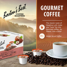 Boston's Best Keurig hazelnut creme capsule for quick brews.